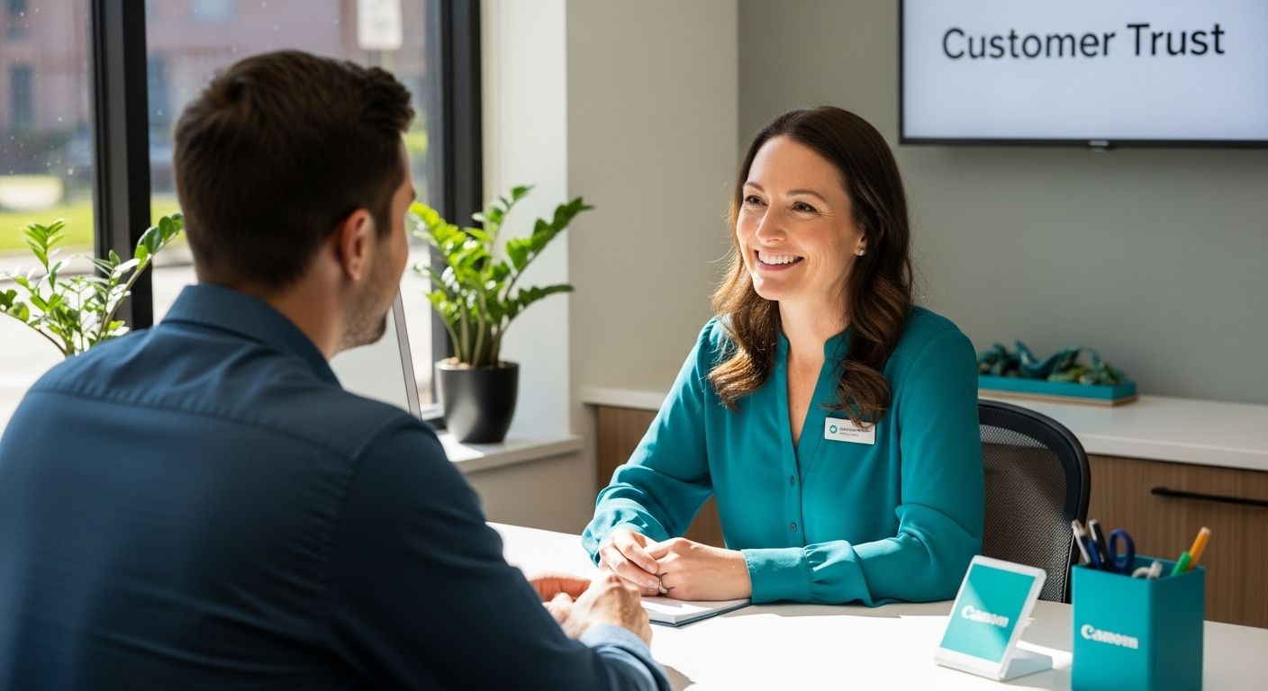 customer trust communication scene