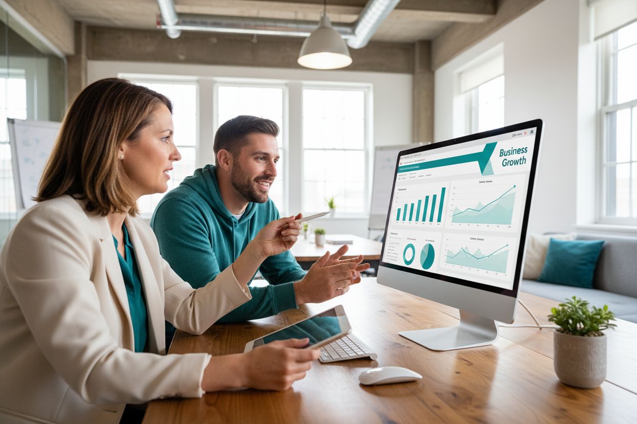 business growth website meeting