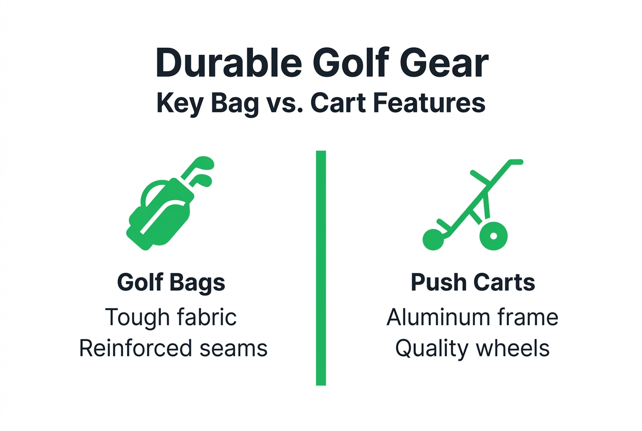 Infographic comparing durable bags and carts