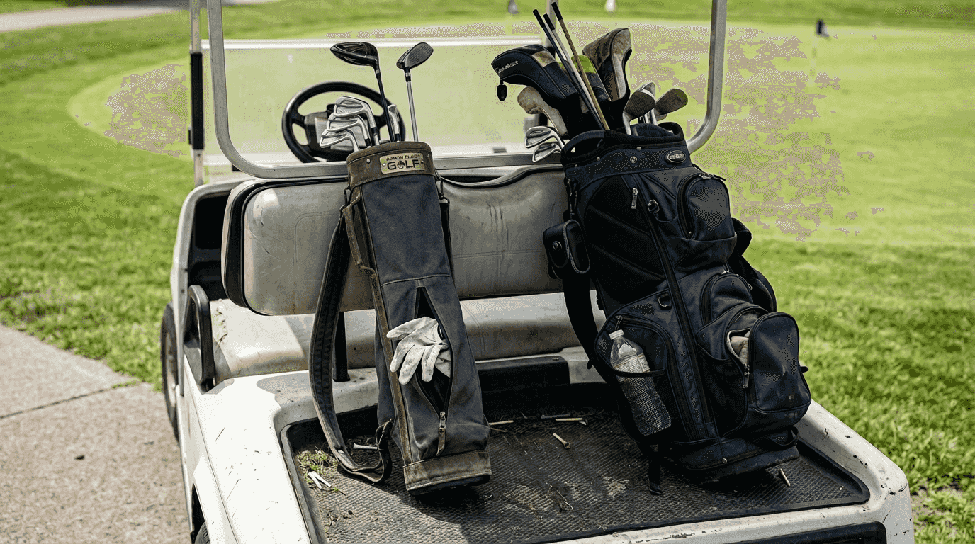 Minimalist and maximalist golf bags comparison