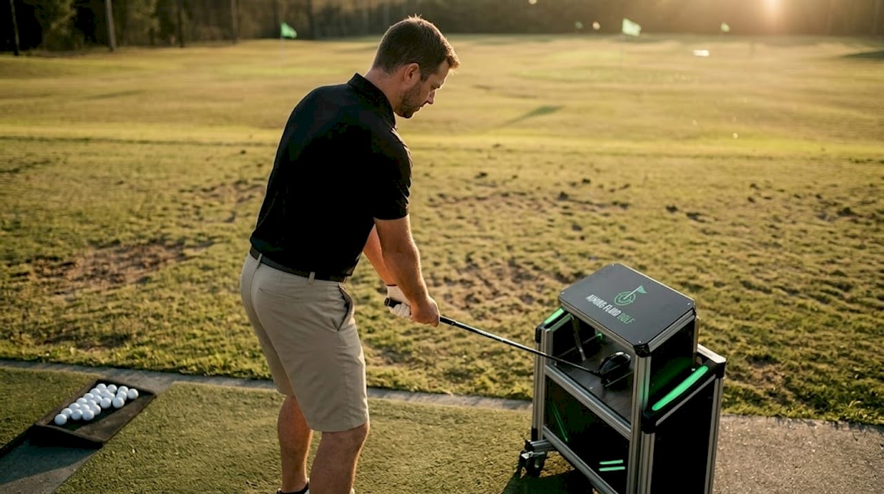 Golf club tester measuring driver face flex