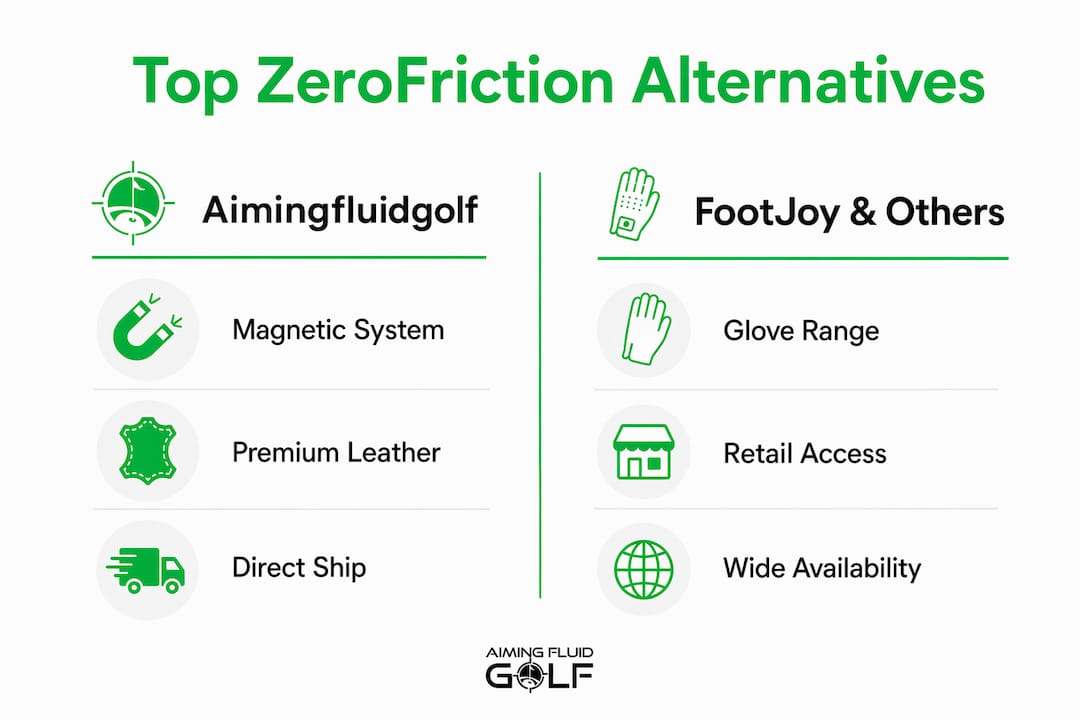 Infographic comparing key ZeroFriction alternatives