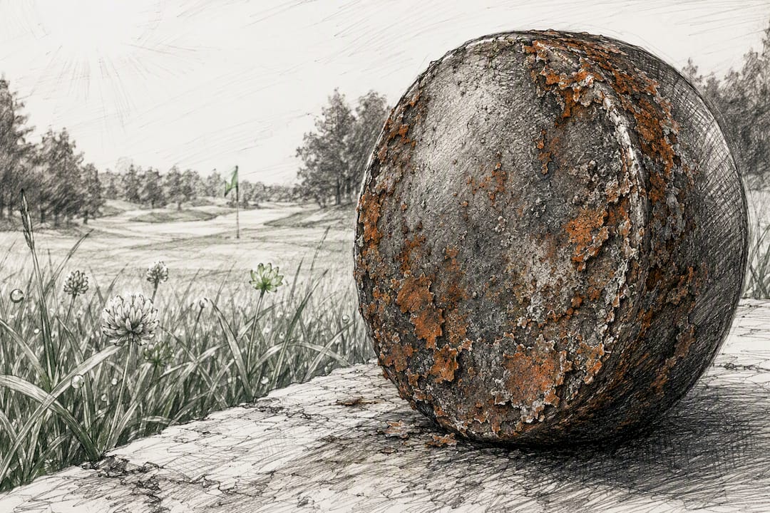 Close-up of rusted iron magnet surface
