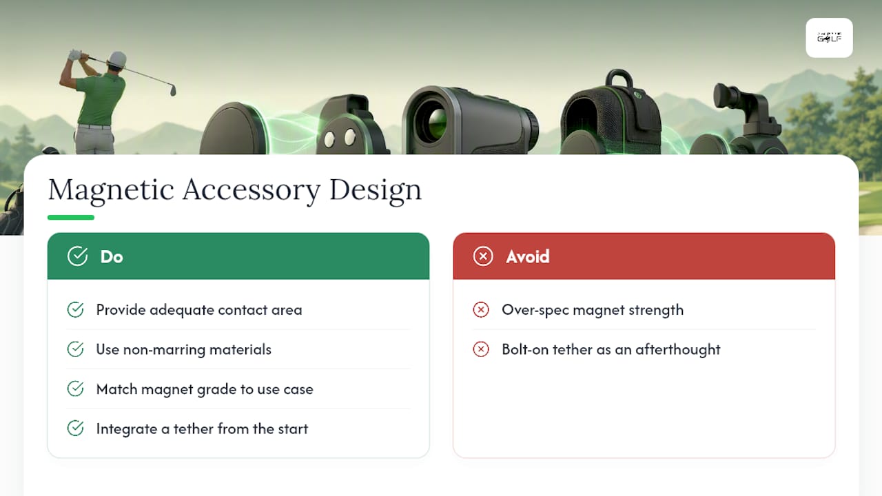 How Aiming Fluid Golf Approaches Magnetic Accessory Design — overview diagram