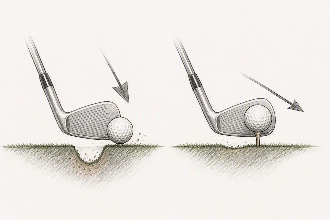 Flush and raised iron tee contact comparison