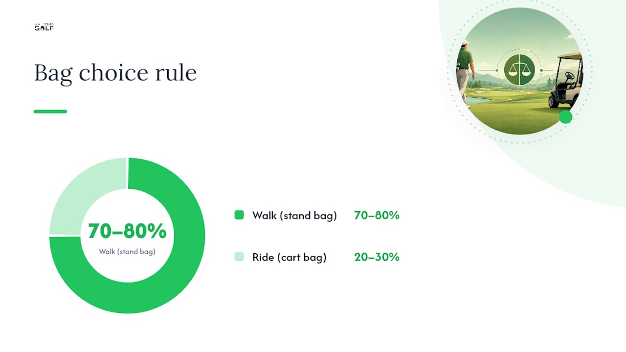 Walking and cart bag decision comparison