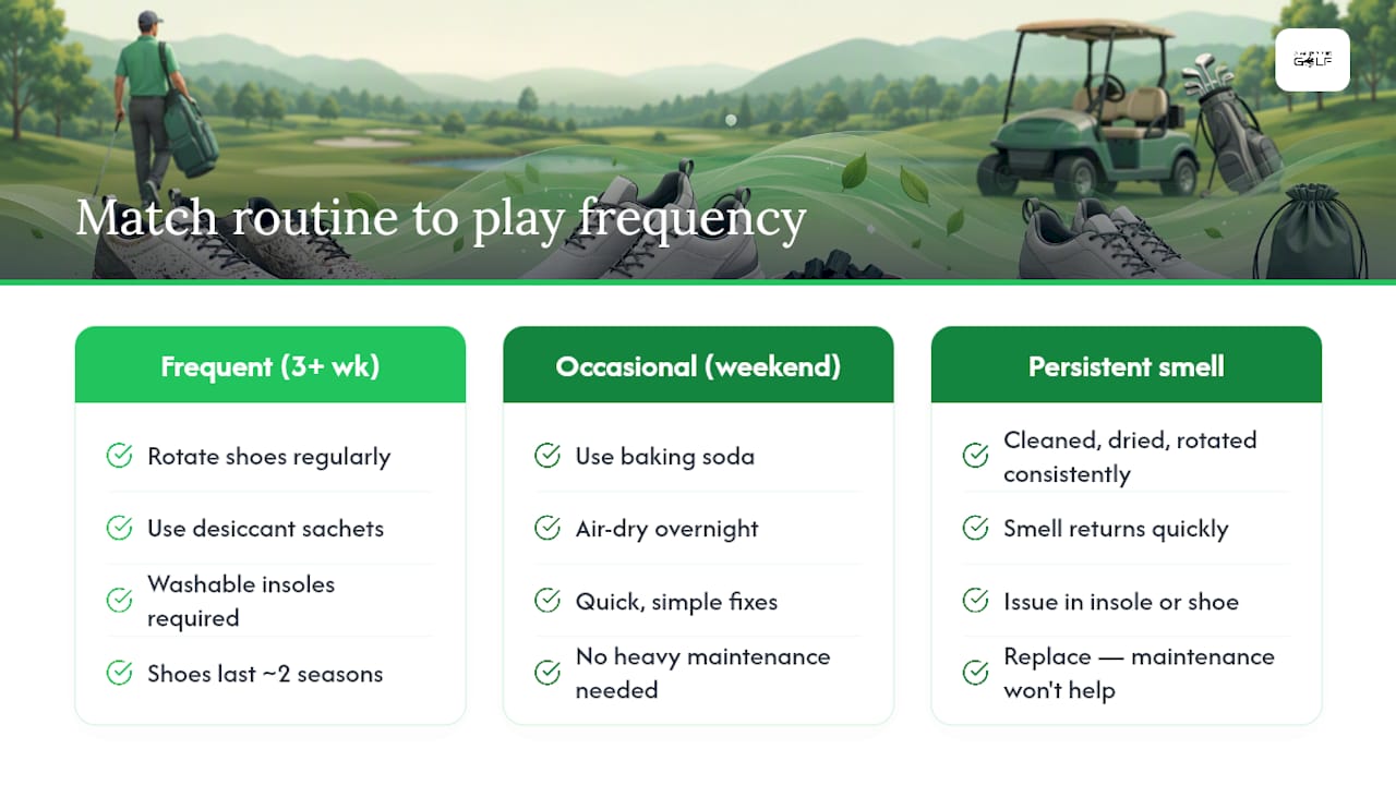 Choosing a Maintenance Routine That Matches How Often You Play — overview diagram