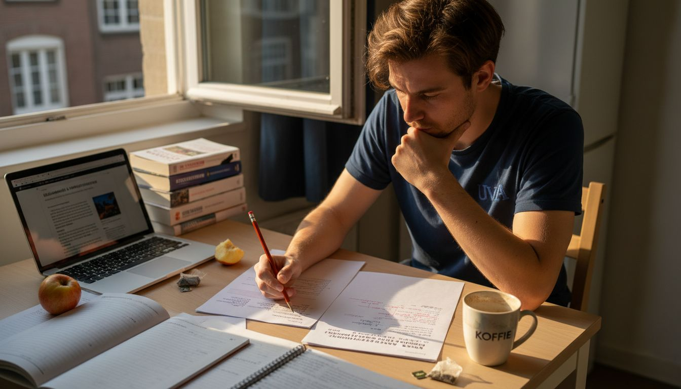 Student denkt na over ontvangen feedback