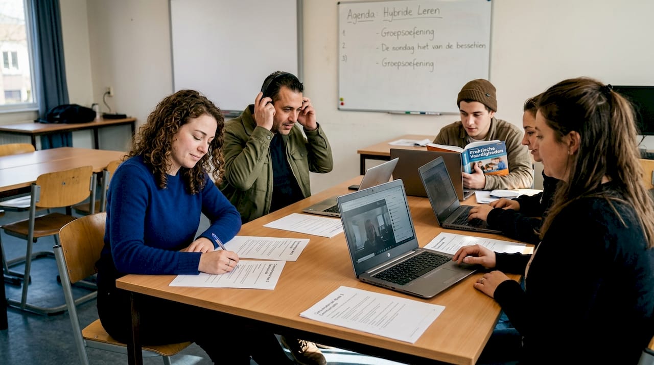 Samen leren in een blended taalklas