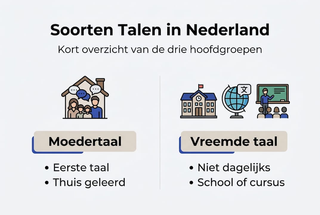 Infographic: een overzicht van de verschillende talen die in Nederland worden gesproken
