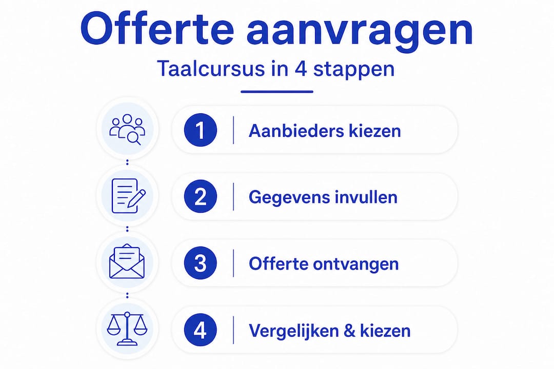 Infographic: zo vraag je in 4 stappen een offerte aan