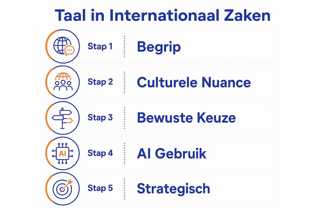 Infographic: De 5 belangrijkste manieren waarop taal een rol speelt in internationaal zakendoen