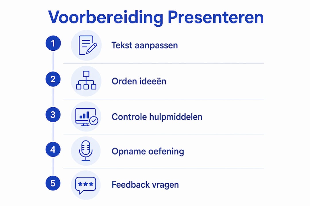 Infographic: Tips voor een goede voorbereiding op je presentatie