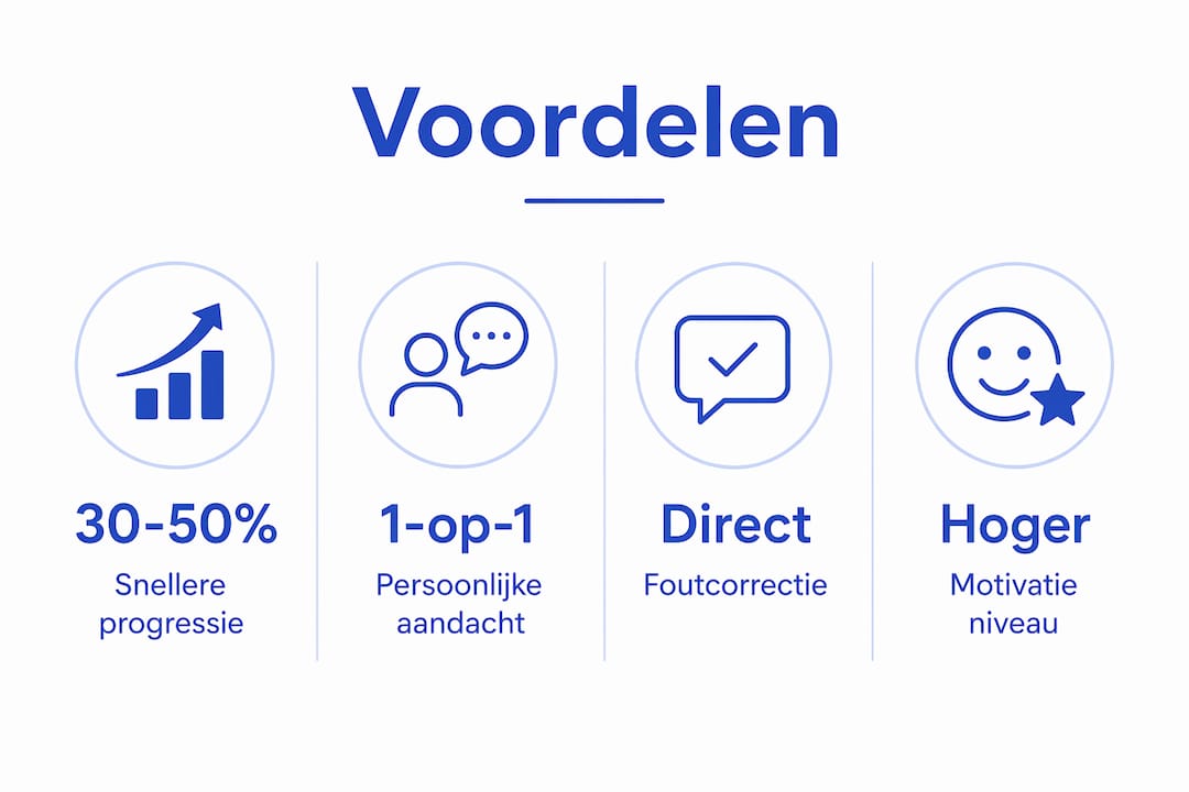 Infographic: De grootste voordelen van persoonlijke taalcoaching op een rij