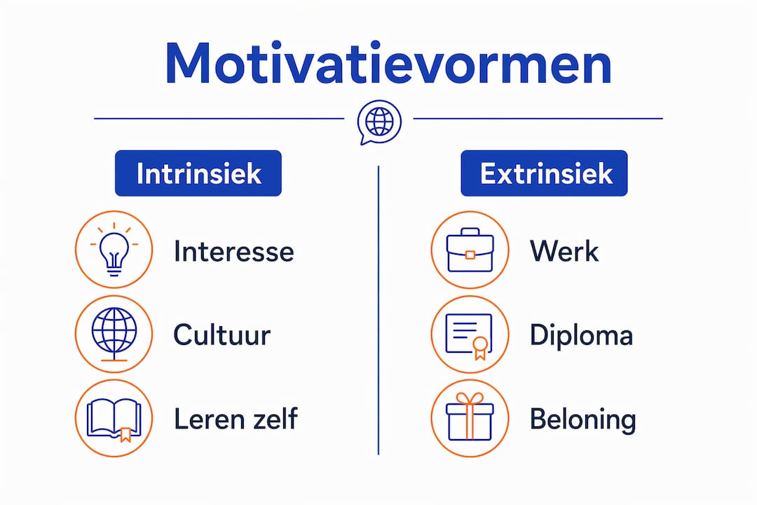 Infographic zet intrinsieke en extrinsieke motivatie naast elkaar