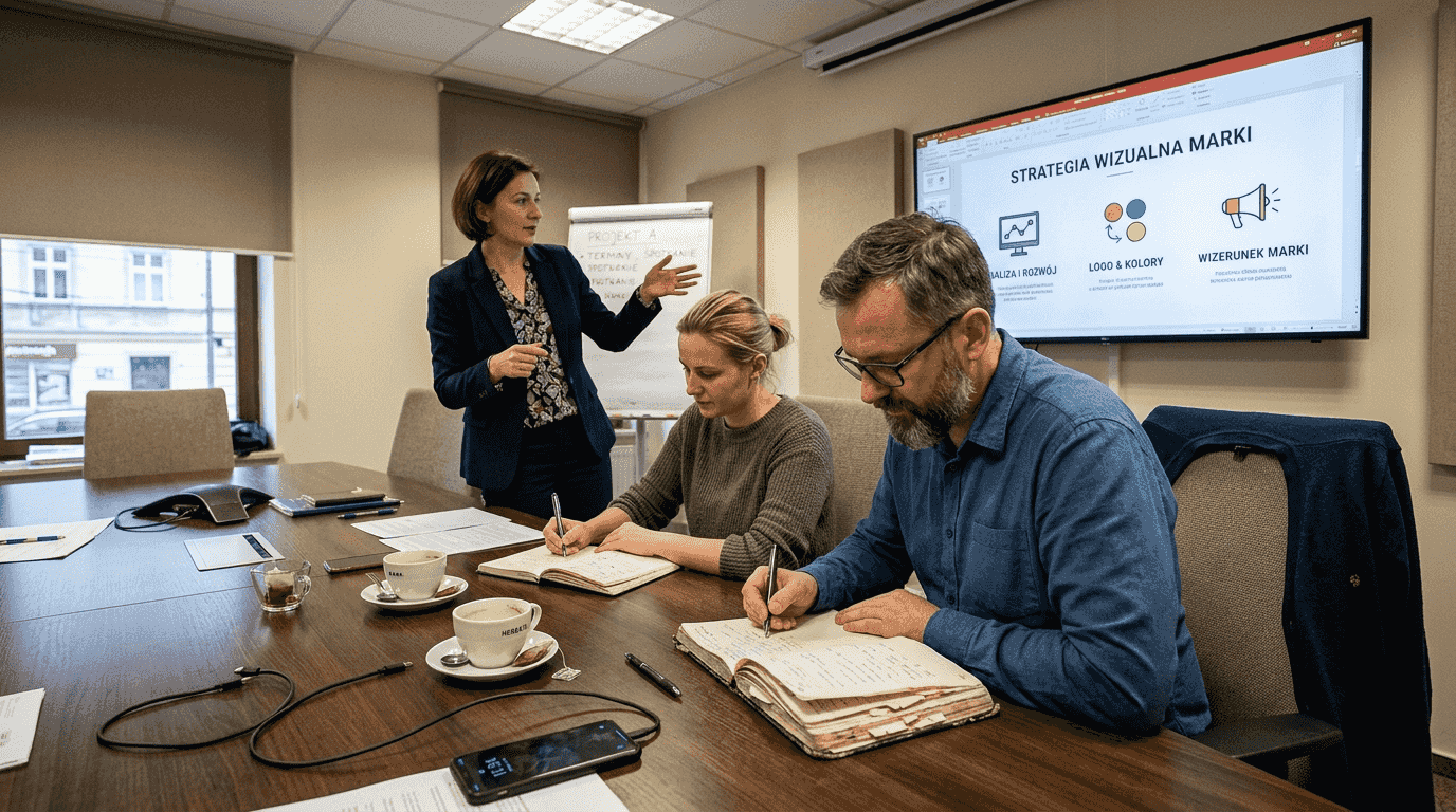 Spotkanie zespołu poświęcone różnicom w podejściu do zarządzania marką