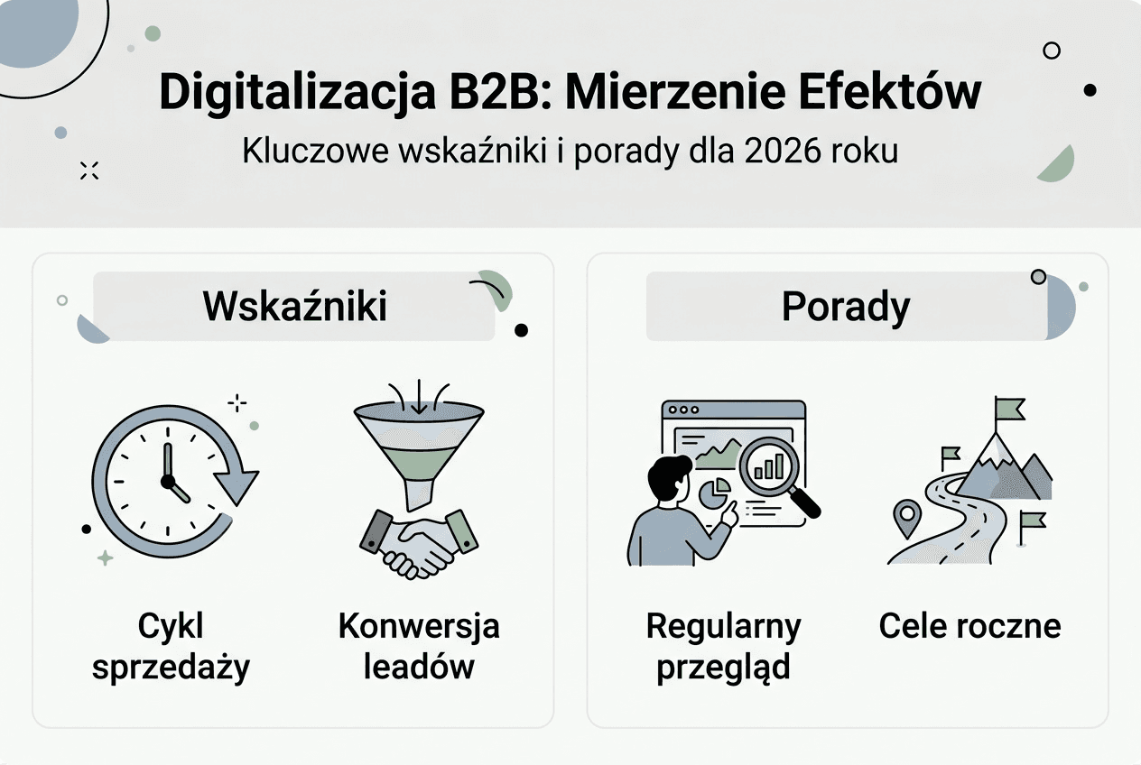 Infografika pokazująca, jak cyfryzacja wpływa na firmy w sektorze B2B
