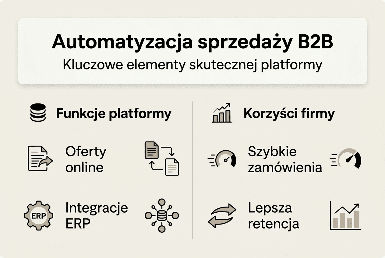Infografika: jak zautomatyzować sprzedaż B2B