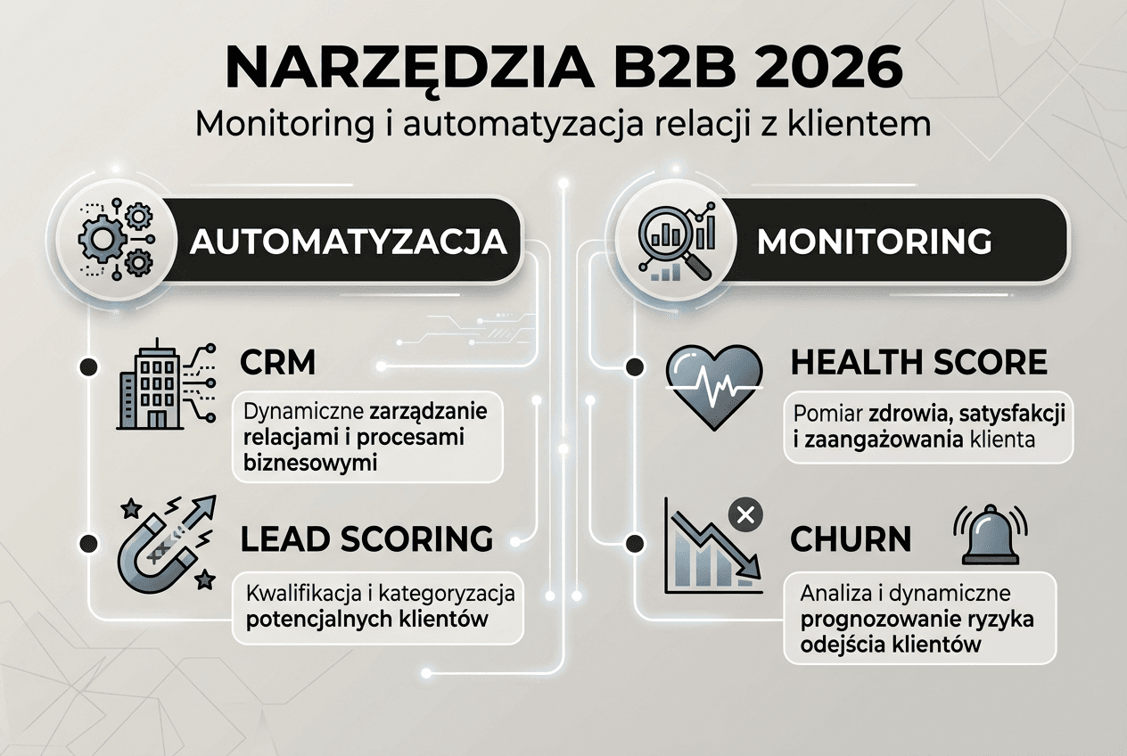 Infografika: najlepsze narzędzia do automatyzacji procesów B2B