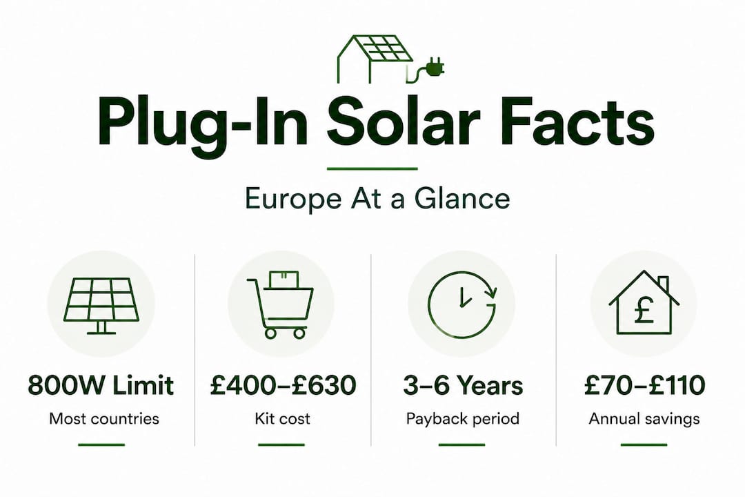 Infographic with EU-wide plug-in solar kit facts
