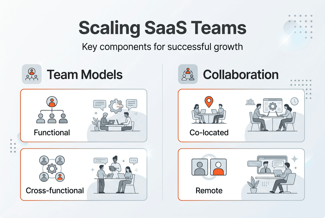 Infographic about SaaS engineering team scaling