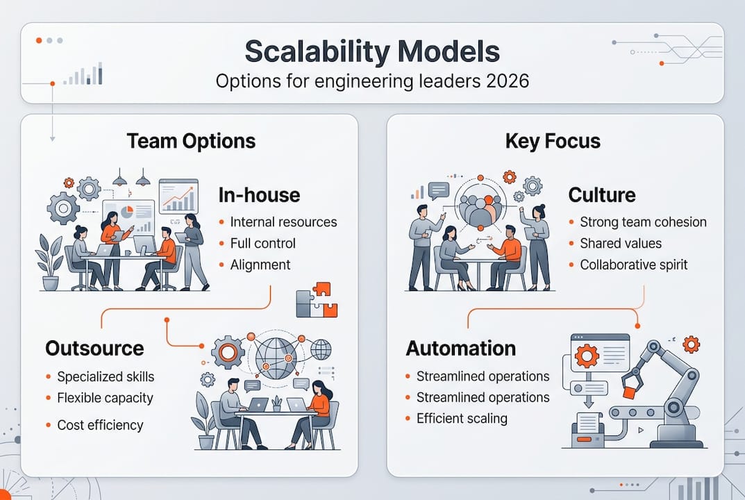 Infographic showing IT scaling models and focus