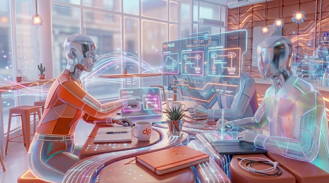 IT team collaborating on hybrid IT solutions