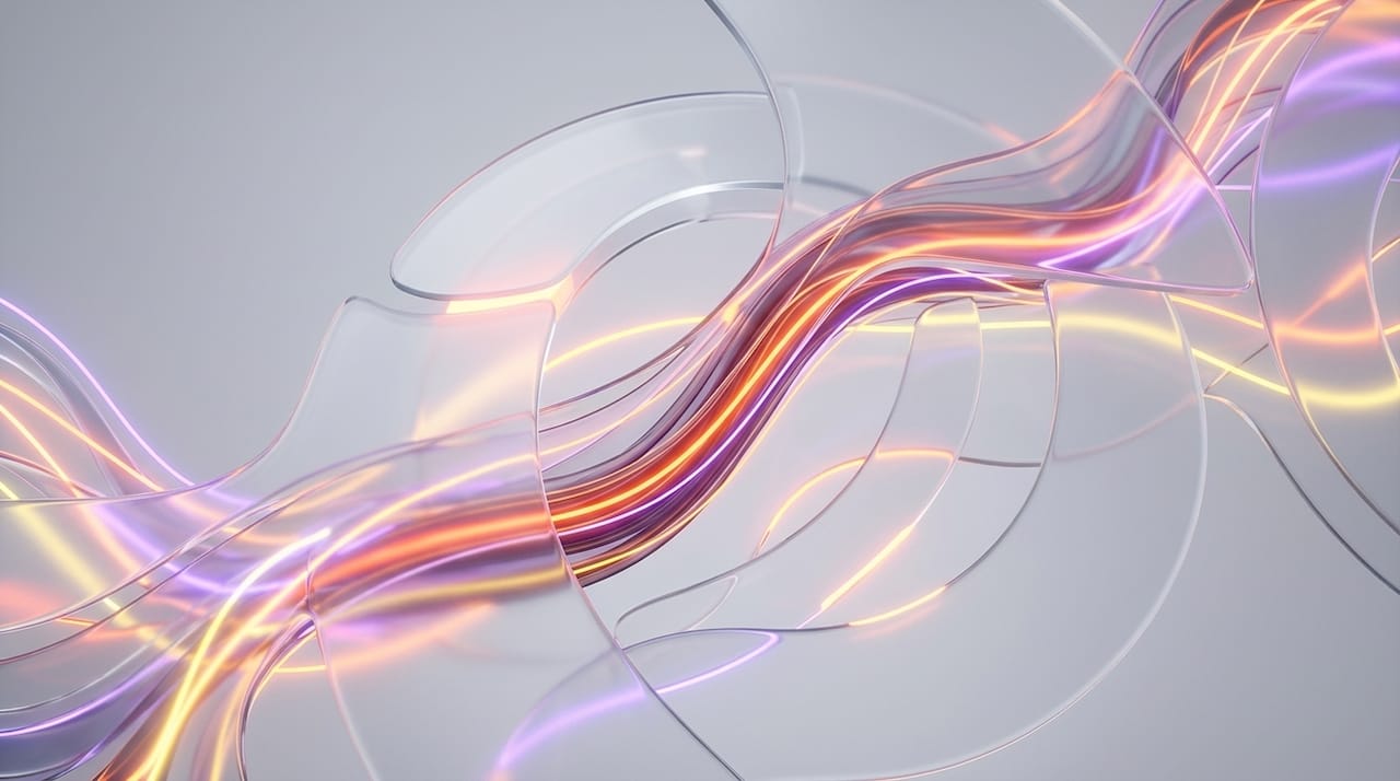 3D glowing abstract layers symbolizing retention challenges