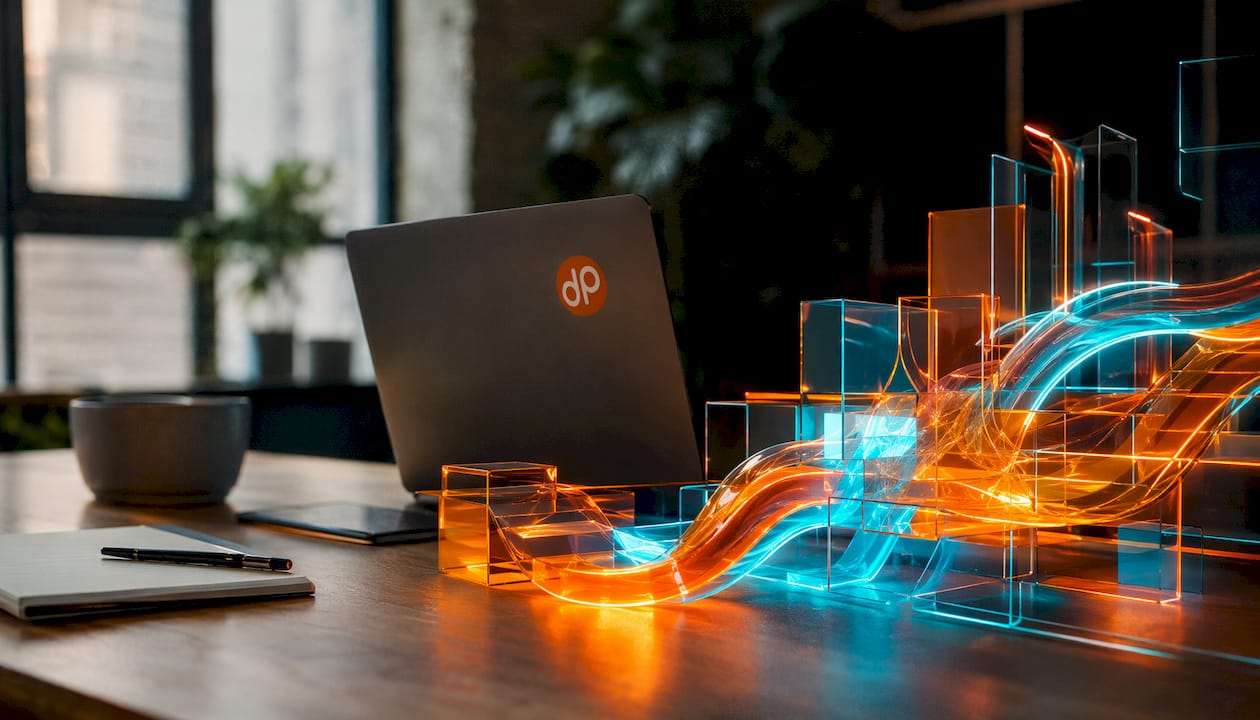 3D abstract digital regulation concept
