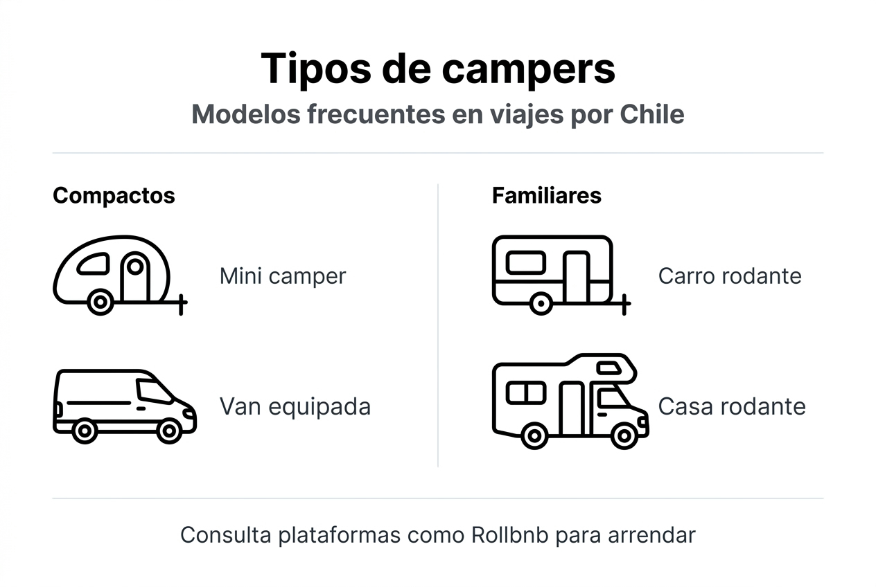 Infographic: the most popular types of campers in Chile