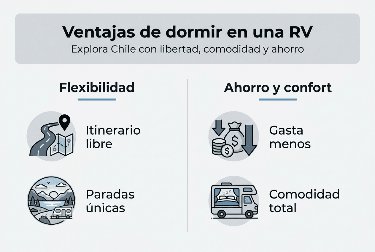 Infografía: Descubre los principales beneficios de dormir en una autocaravana