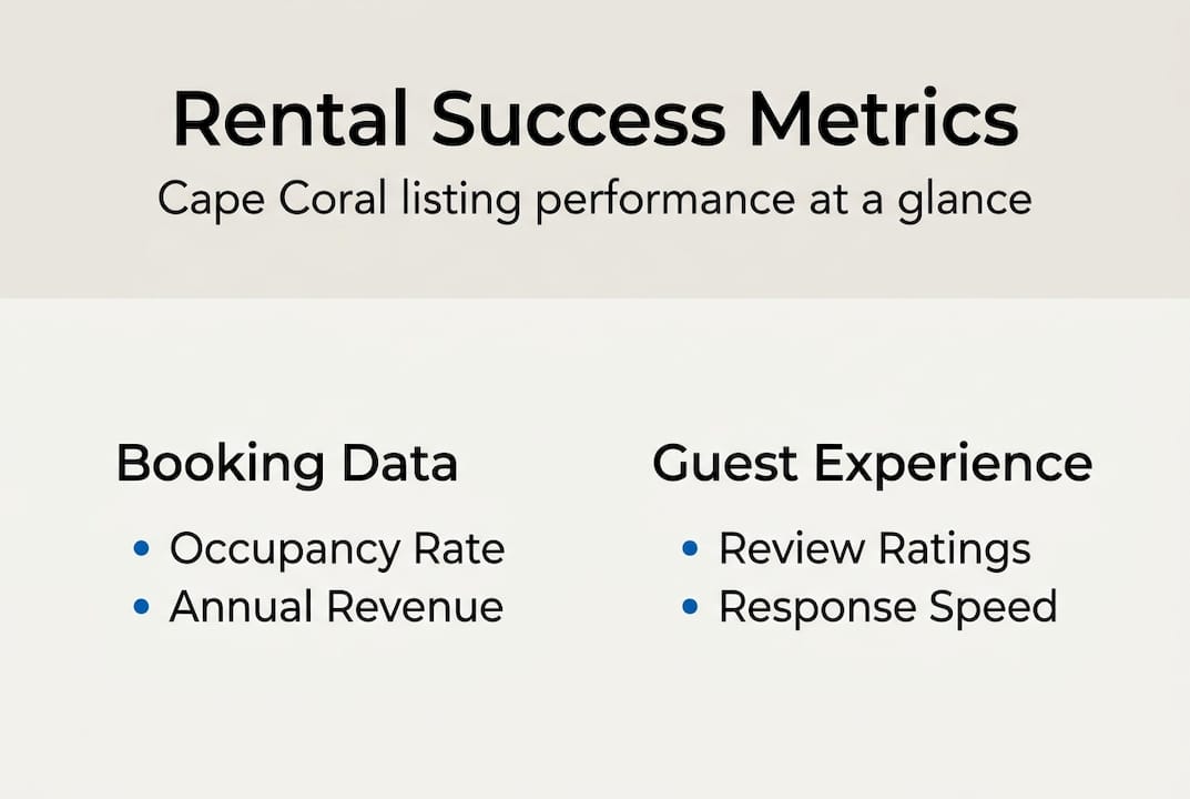 Infographic of Cape Coral rental success metrics