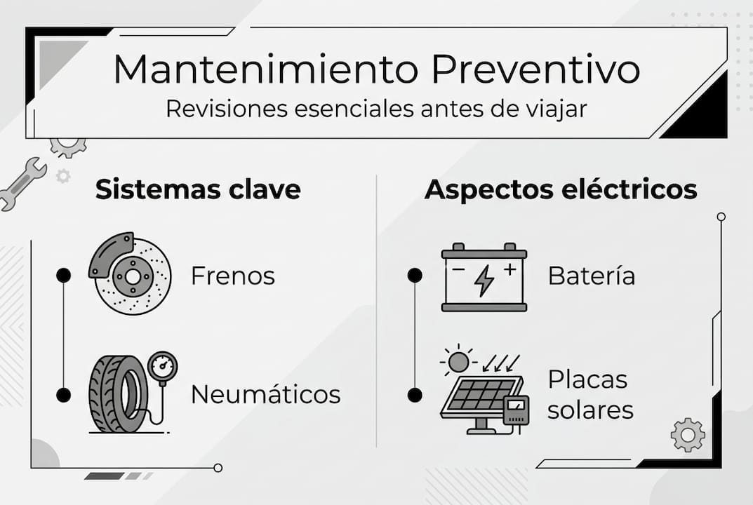 Infografía: lista de verificación para el mantenimiento de tu casa rodante