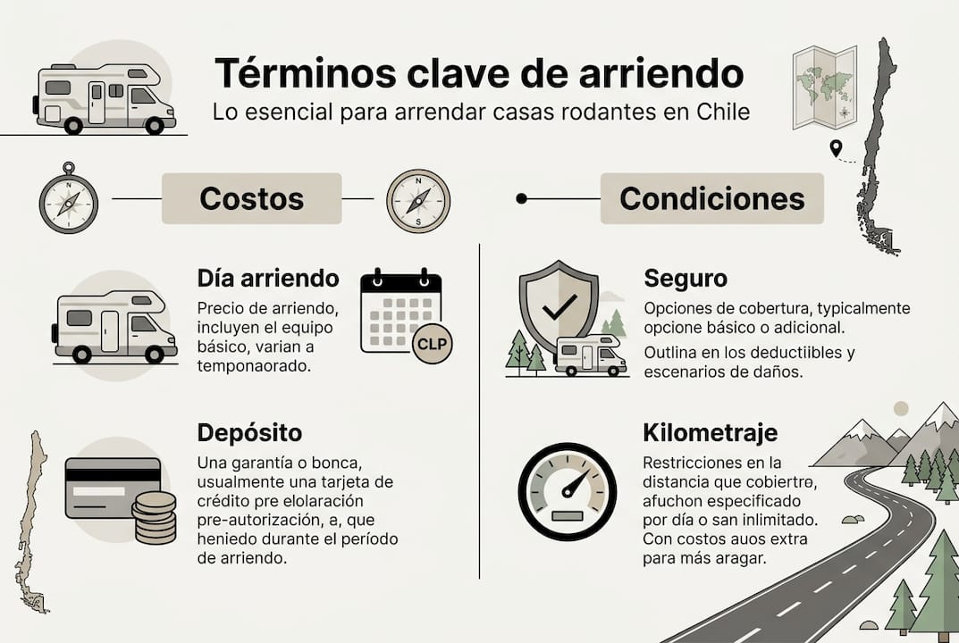 Resumen visual de los conceptos básicos que debes conocer sobre el alquiler de vehículos