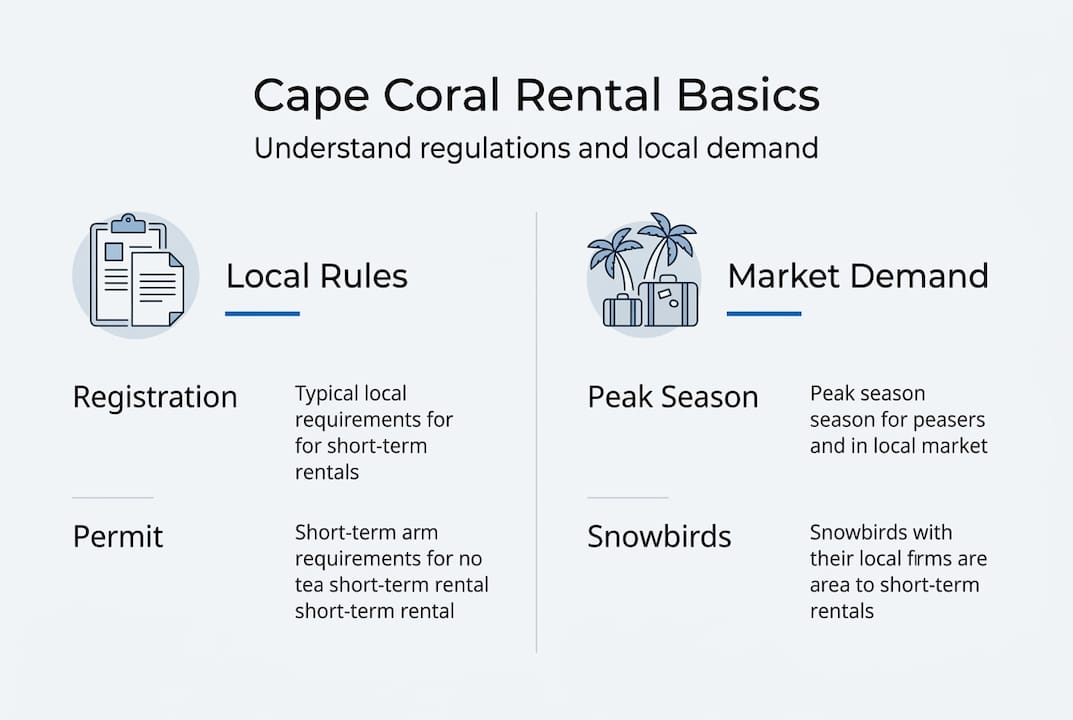 Infographic Cape Coral rental rules and demand