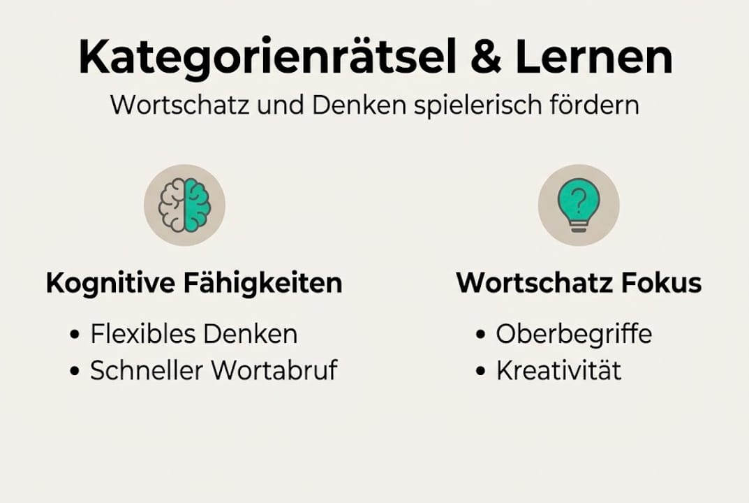 Infografik: Wie Kategorienrätsel das Lernen fördern