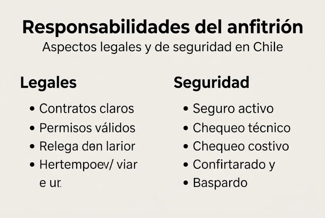Infografía con los puntos clave sobre obligaciones legales y aspectos de seguridad