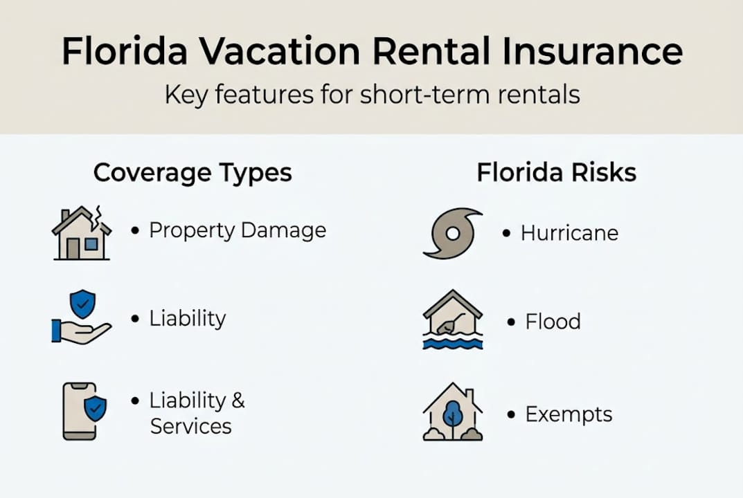 Vacation rental insurance: A complete guide for Florida owners 1 Infographic overview of Florida rental insurance