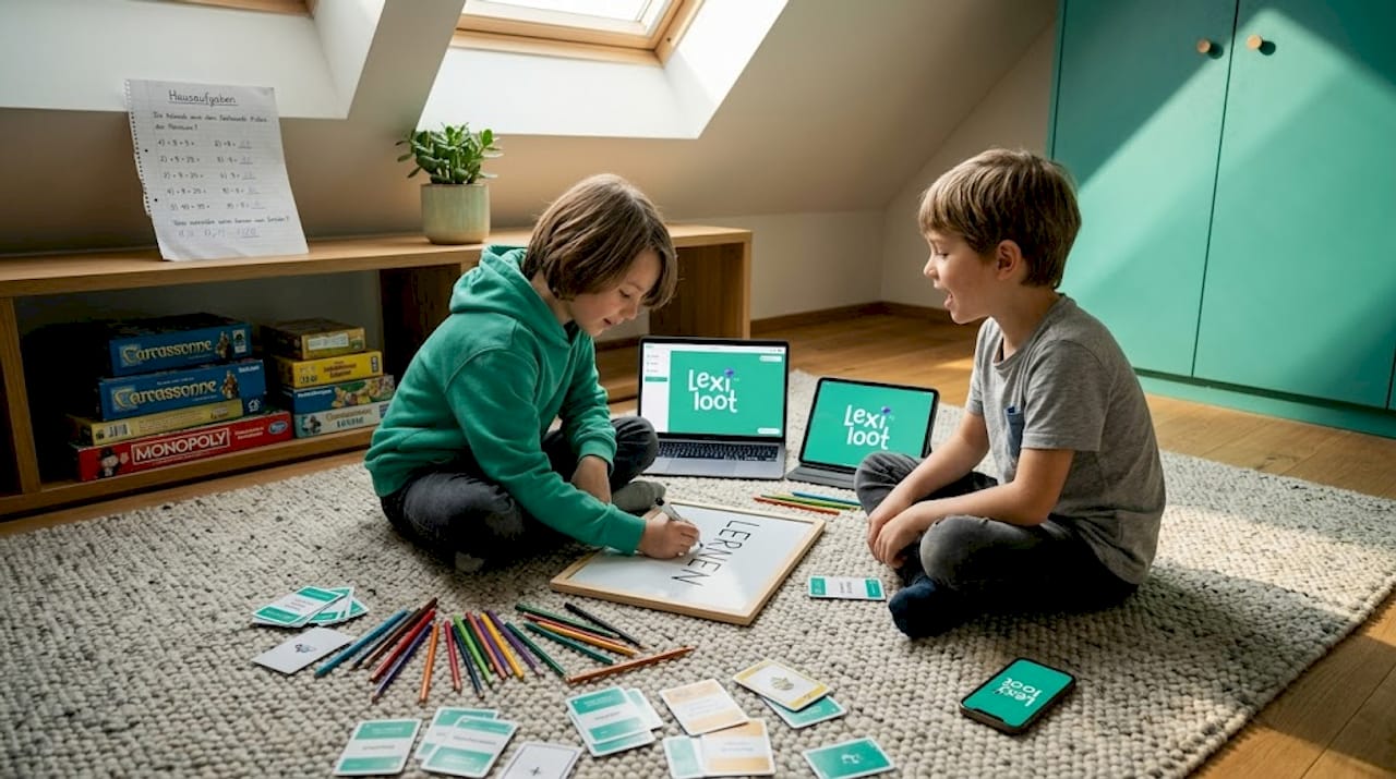 Kinder entdecken spielerisch die Welt der Wörter und haben dabei jede Menge Spaß mit kreativen Sprachspielen.