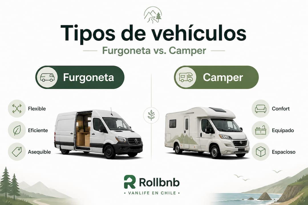 Comparativa visual: ¿Furgoneta tradicional o camper? Descubre cuál se adapta mejor a tu estilo de vida vanlife