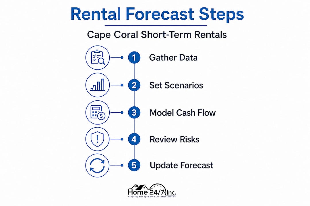 Five steps in Cape Coral rental forecasting process