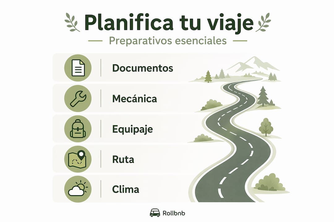 Infografía: guía práctica para organizar tu roadtrip por Chile