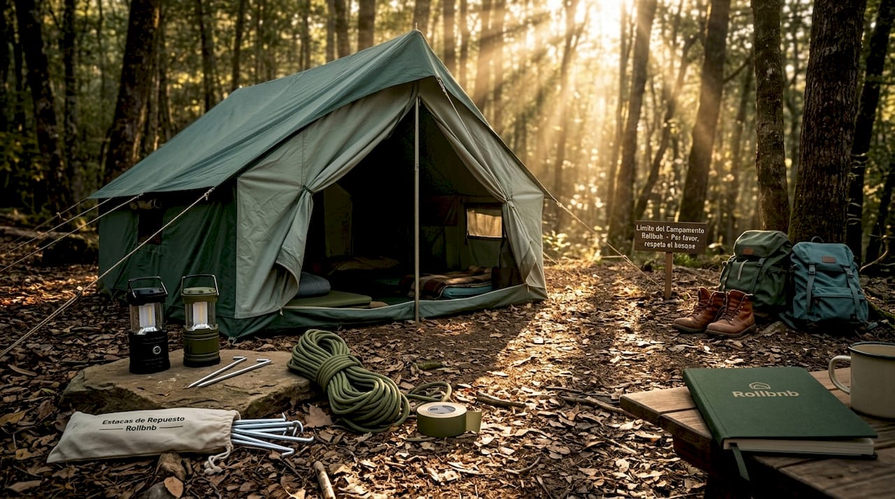 Material indispensable para acampar en grupo en plena naturaleza