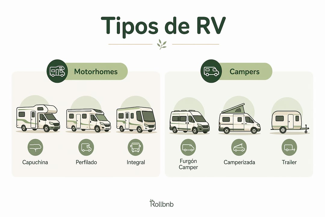 Infografía: ¿Qué tipo de vehículo recreativo se adapta mejor a tus necesidades?