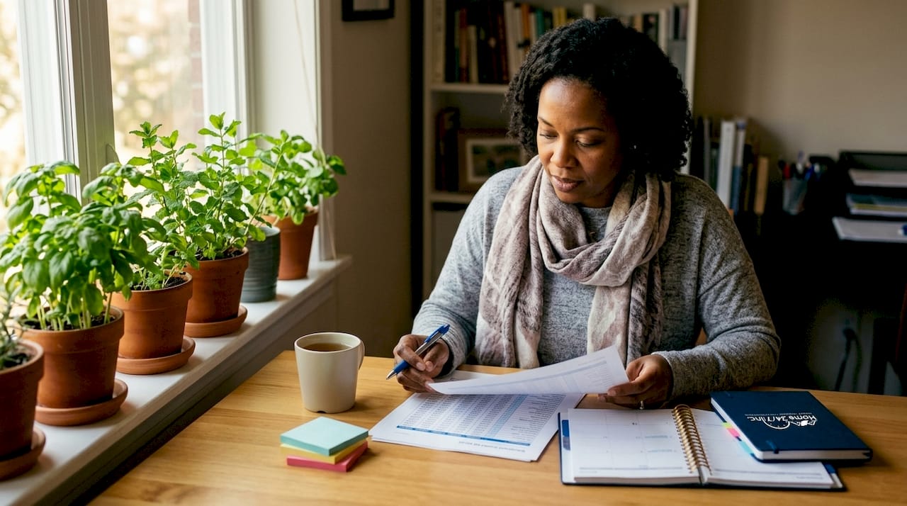 What Is Seasonal Pricing for Vacation Rentals? 1 Hands reviewing pricing tier documents on tablet and papers