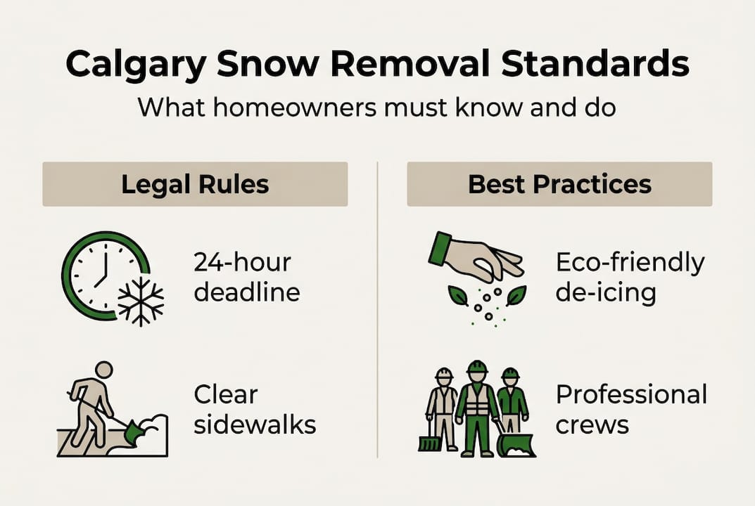 Infographic of Calgary snow removal standards