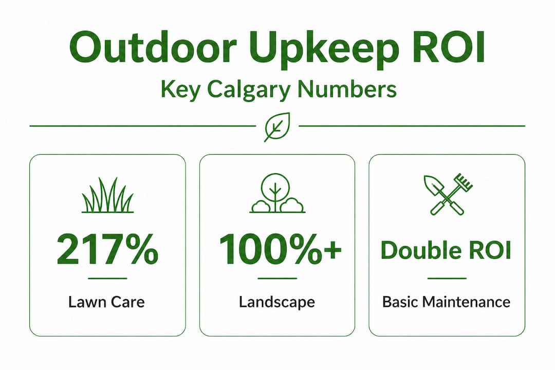 Outdoor upkeep ROI stats and callouts