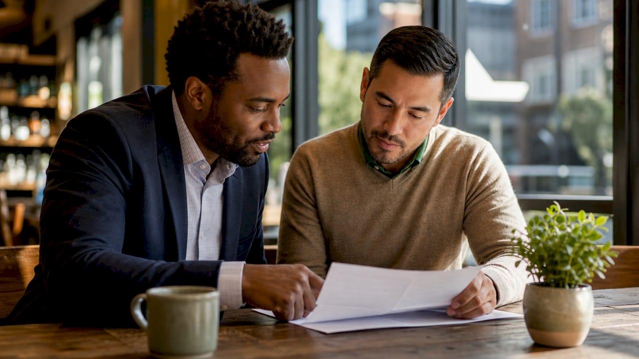Managers discuss property service quote