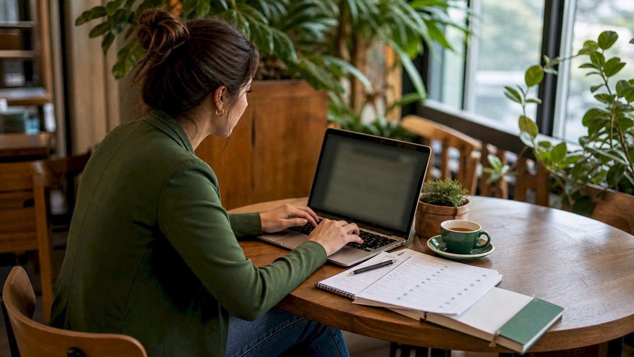 Manager using maintenance scheduling software