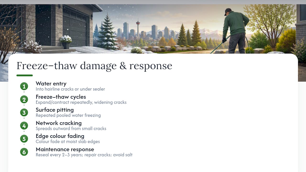 Freeze-thaw damage and maintenance cycle